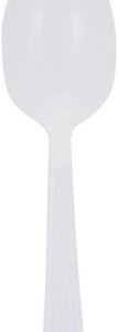 Royalty White Heavy Weight PP Soup Spoon