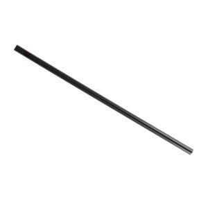 5.75" Black Jumbo Unwrapped Straw, 10/250
