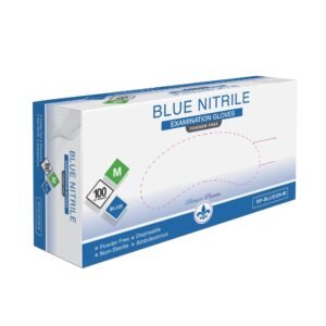 Royalty Premier Large Blue Exam Powder Free Gloves