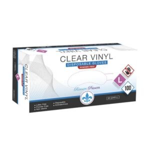 Large Vinyl Powder Free Gloves, 10/100 (1000/cs)