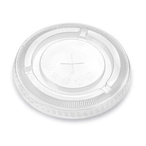 32oz PET Flat Lid, w/Hole